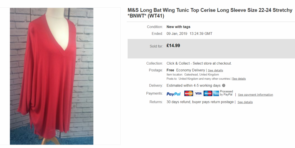 M&S Batwing Top