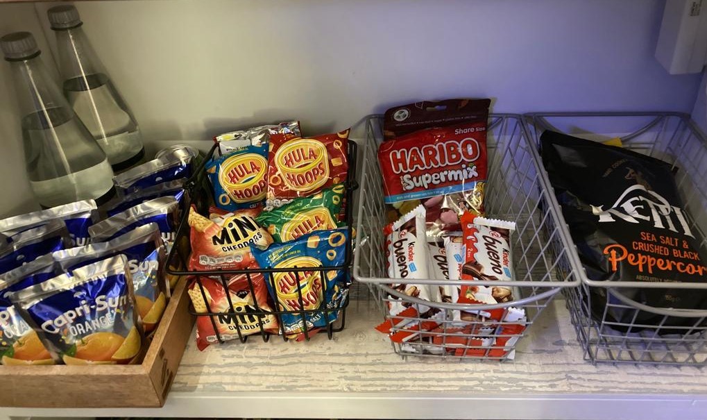 Snack Baskets as man cave gifts