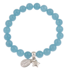 Carrie Elspeth Blue Sponge Gemstone Bracelet as one of your 7 days of Valentines gifts